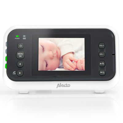 Alecto DVM-75 - Babyfoon met camera en 2.4" kleurenscherm, wit/antraciet