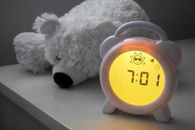 Alecto BC-100 - Sleep trainer, night light and alarm clock, white