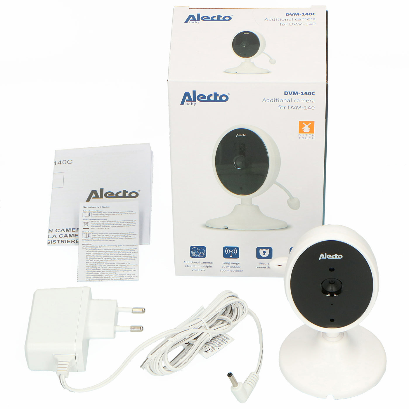 Alecto DVM-140C - Extra camera voor DVM-140, wit
