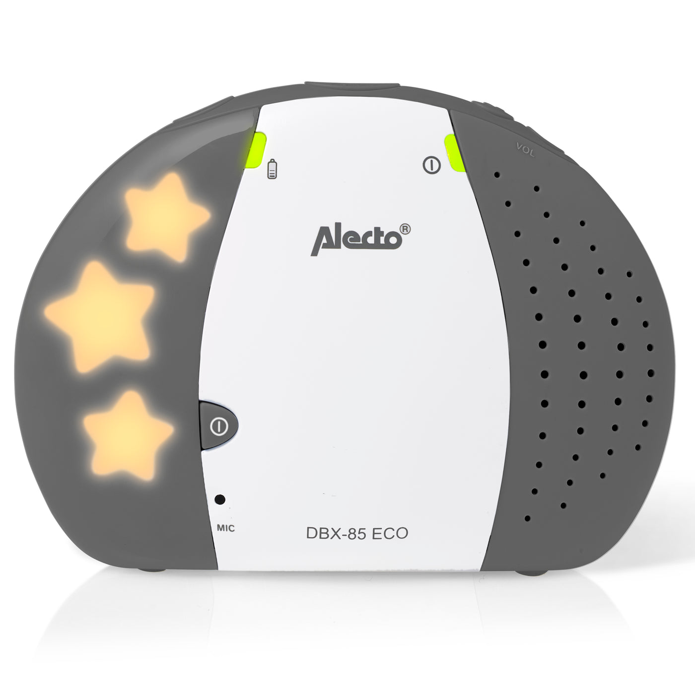 Alecto DBX-85 LIMITED - Full Eco DECT baby monitor, white/anthracite