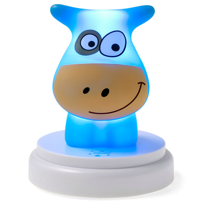 Alecto NAUGHTY COW - LED night light, cow, blue