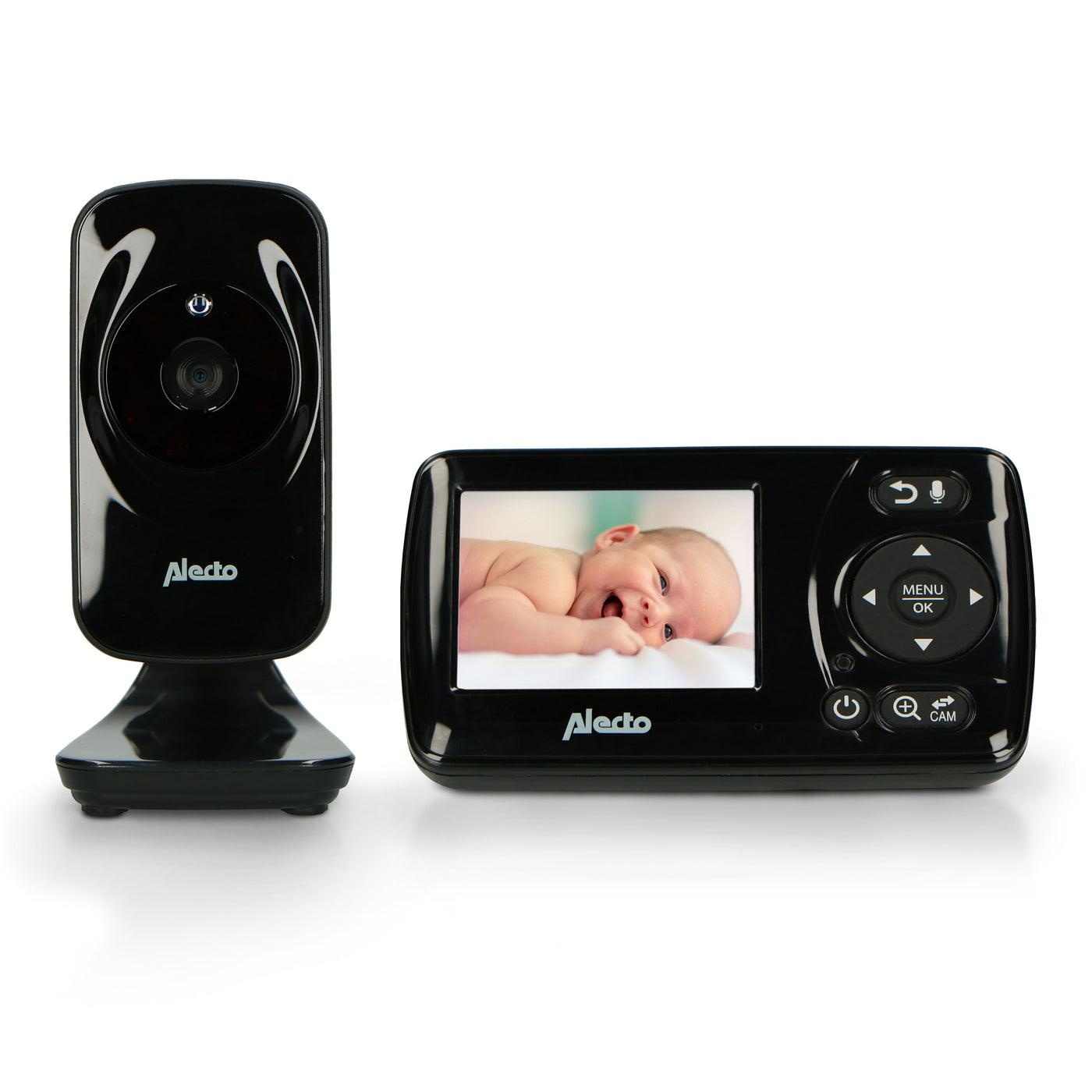 Alecto DVM71BK - Babyphone avec caméra et écran couleur 2.4", noir