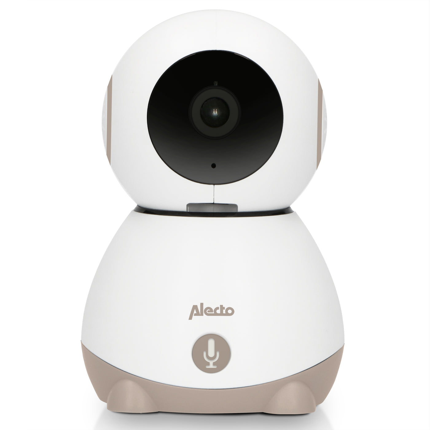 Alecto SMARTBABY10BE - Wifi babyfoon met camera, wit/taupe