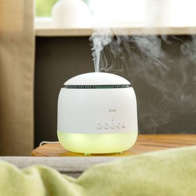 Alecto BC23 - Humidificateur pour chambre de bébé 3 en 1, blanc