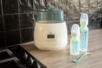 Alecto BW700TWIN - Snelle digitale duo flessenwarmer voor opwarmen, sterilisatie en ontdooien, wit
