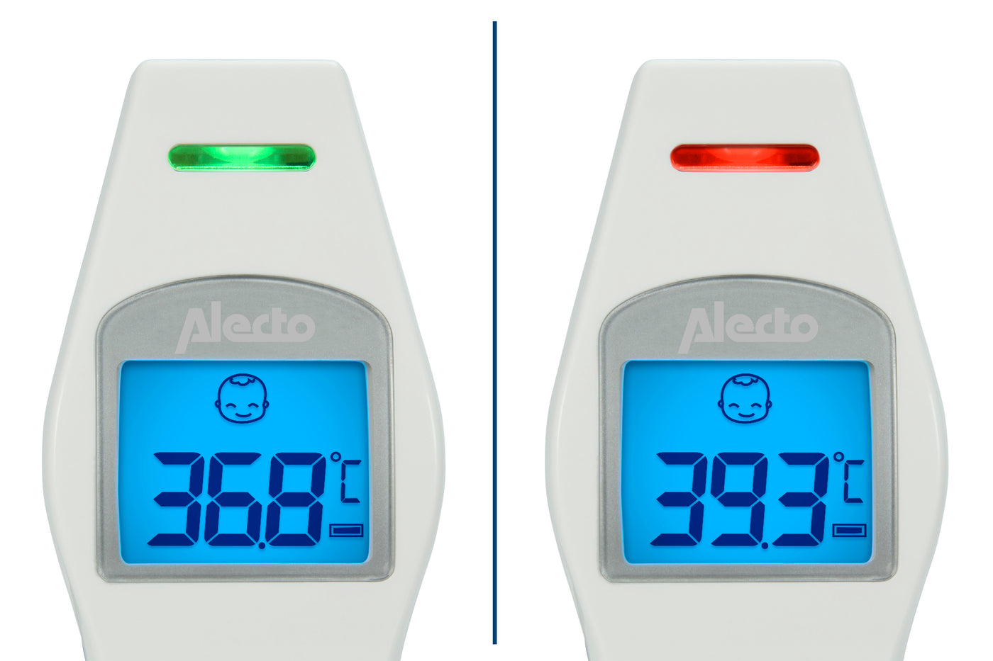Alecto BC-37 - Voorhoofdthermometer, infrarood, wit