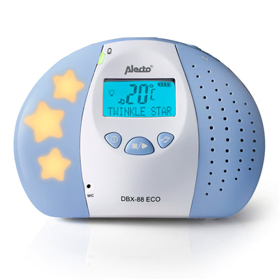 Alecto DBX-88 ECO - Babyphone Full Eco DECT avec écran, blanc/blue