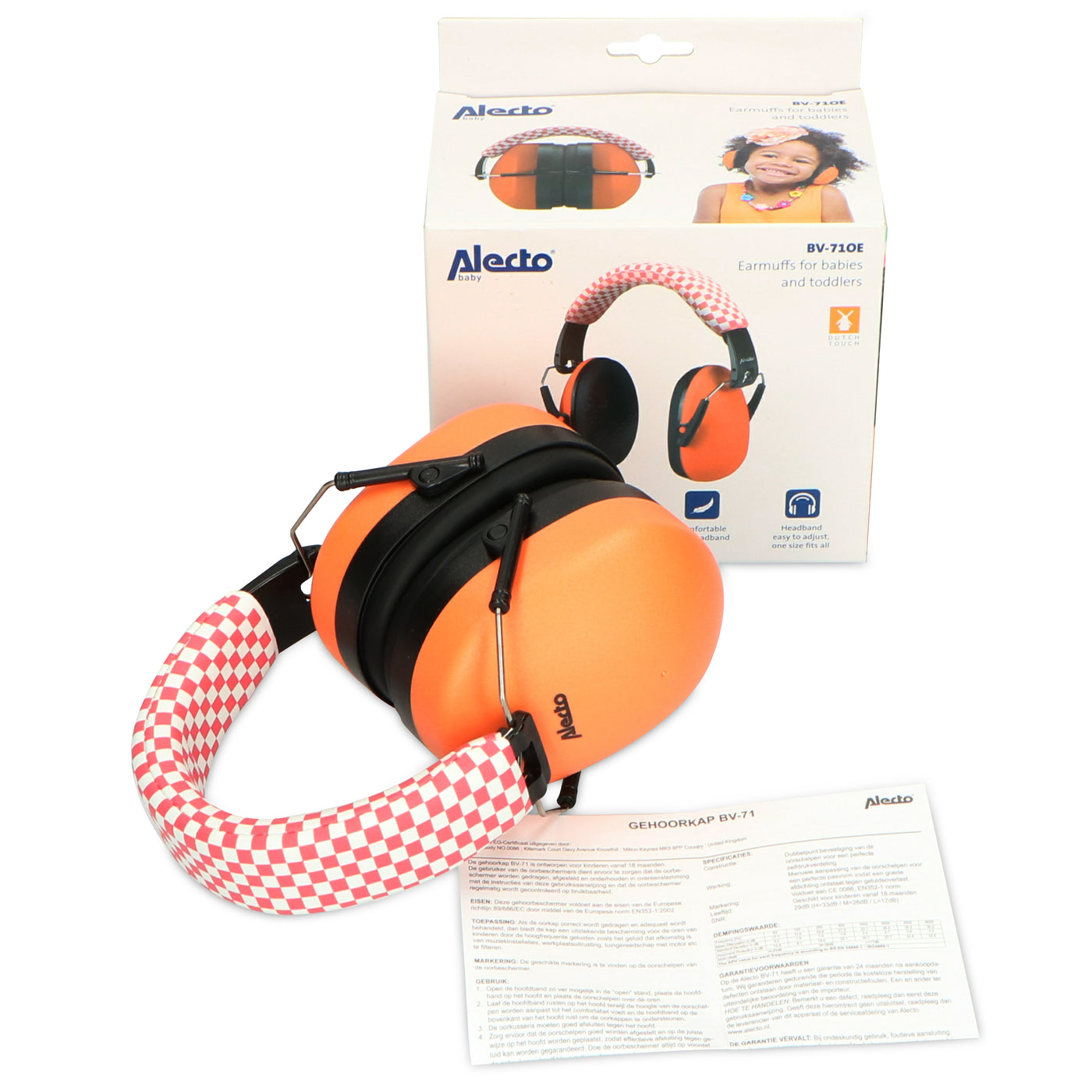 Alecto BV-71OE - Earmuffs for children, orange