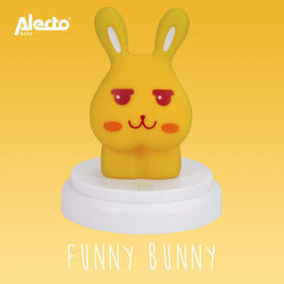 Alecto FUNNY BUNNY - LED night light, yellow