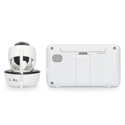 Alecto DVM200XL - Babyphone avec caméra et écran couleur 5", blanc/anthracite