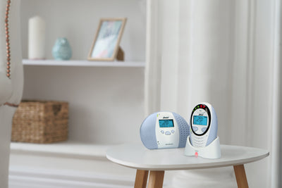 Alecto DBX-88 ECO - Full Eco DECT baby monitor with display, white/blue