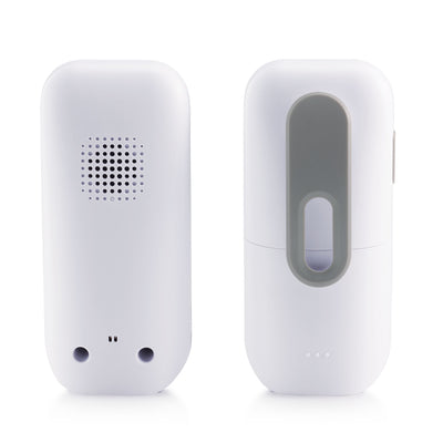 Alecto DBX135 - Moderne Full Eco audio babyfoon met heldere DECT-geluidskwaliteit, lange stand-by tijd en nachtlampje - Wit/Grijs