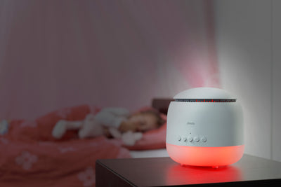 Alecto BC23 - Humidificateur pour chambre de bébé 3 en 1, blanc