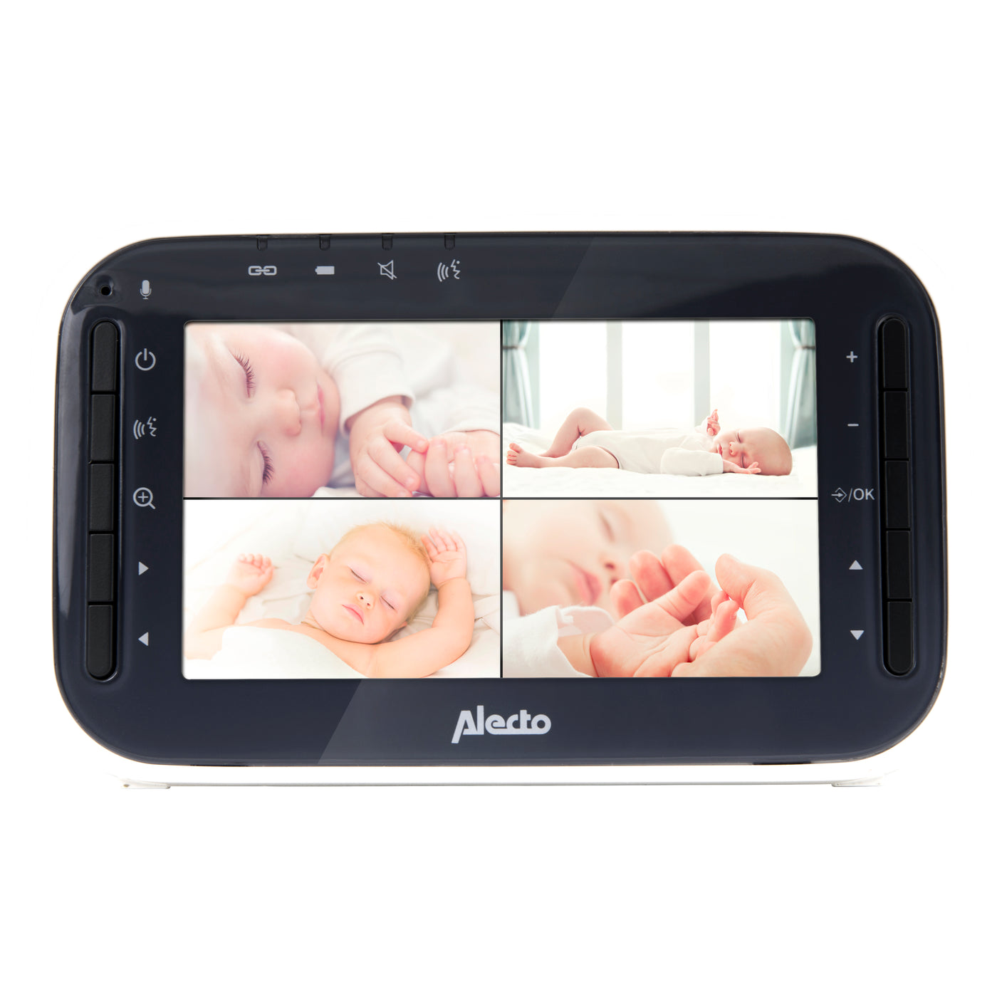 Alecto DVM-143 - Babyphone avec caméra et écran couleur 4.3", blanc/anthracite