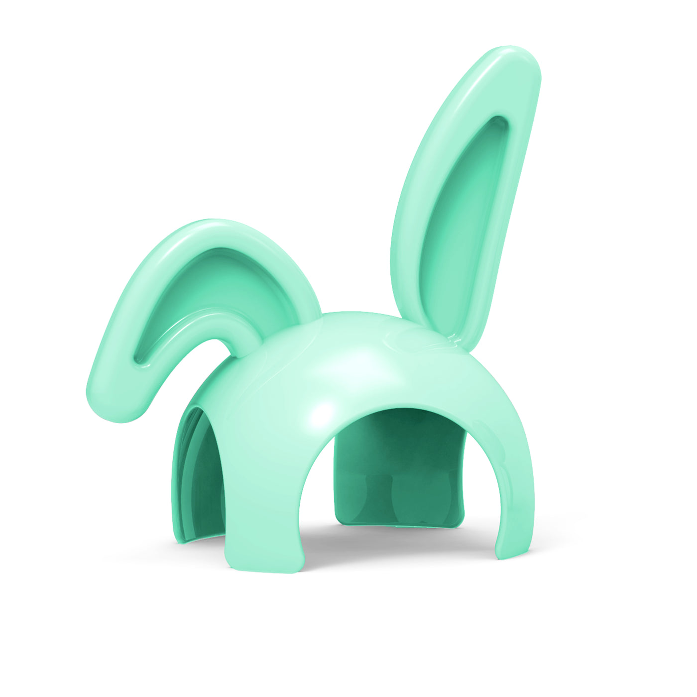 Alecto DIVM-EARS - Cover konijnenoren voor SMARTBABY10 & DIVM-850, grijs en groen