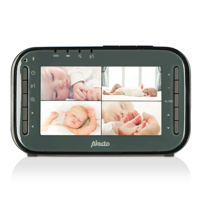 Alecto DVM200MBK - Video baby monitor with 4.3" colour display, black