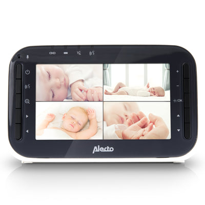 Alecto DVM200M - Babyfoon met camera en 4.3" kleurenscherm, wit/antraciet