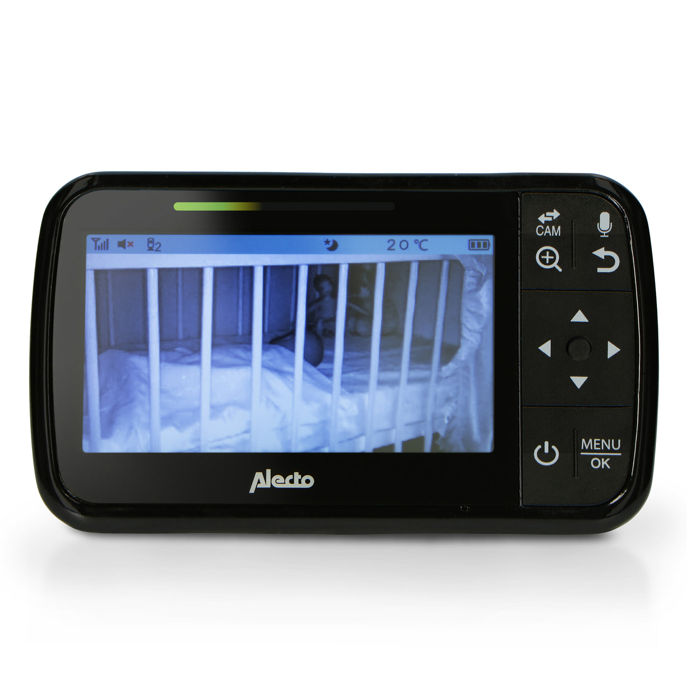 Alecto DVM149 - Video baby monitor with 4.3" colour display, black