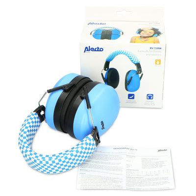 Alecto BV-71BW - Earmuffs for babies and toddlers, blue