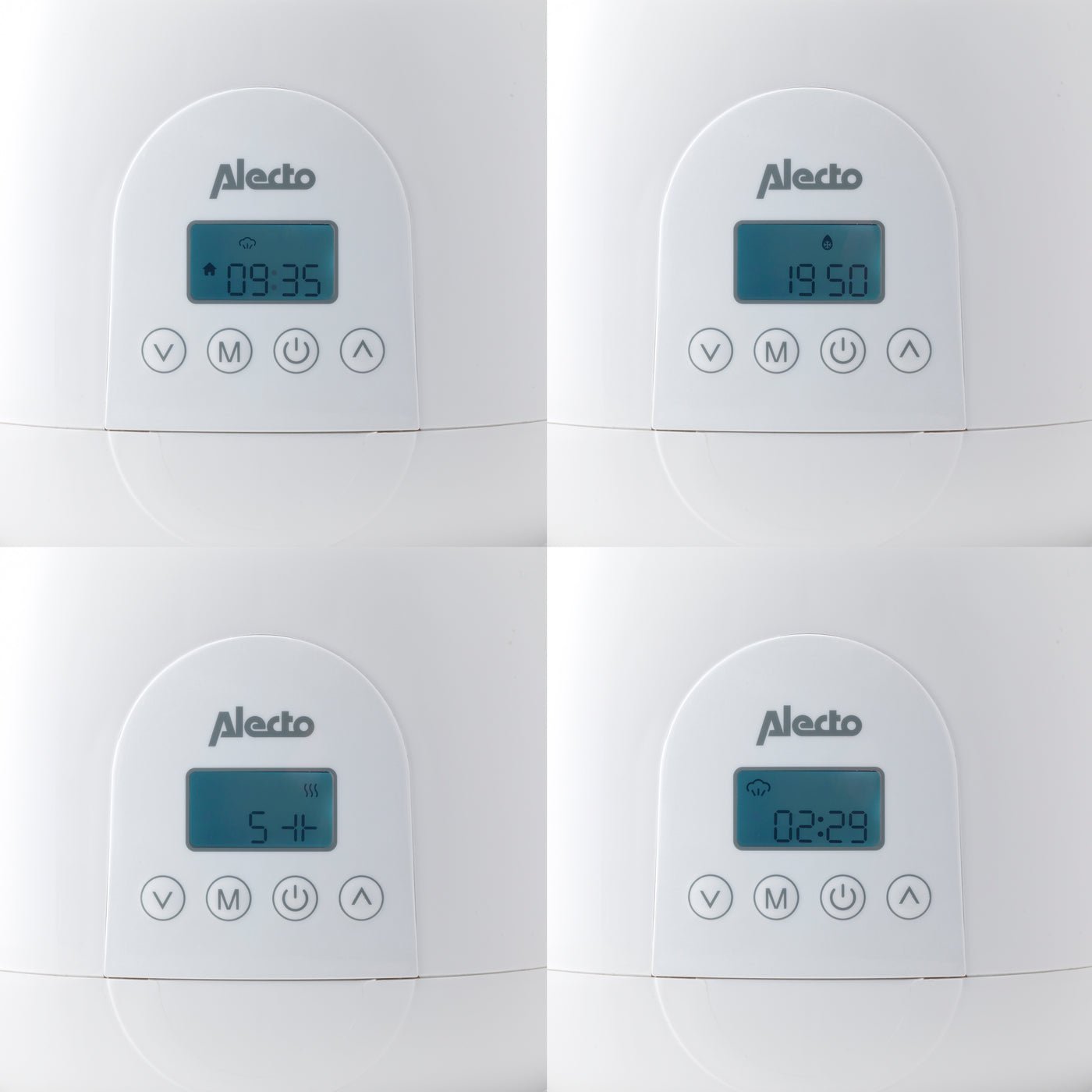 Alecto BW700TWIN - Snelle digitale duo flessenwarmer voor opwarmen, sterilisatie en ontdooien, wit