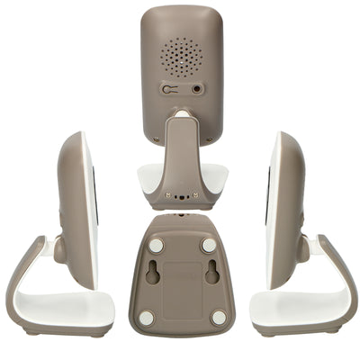 Alecto DVM-71 - Babyphone avec caméra et écran couleur 2.4", blanc/taupe