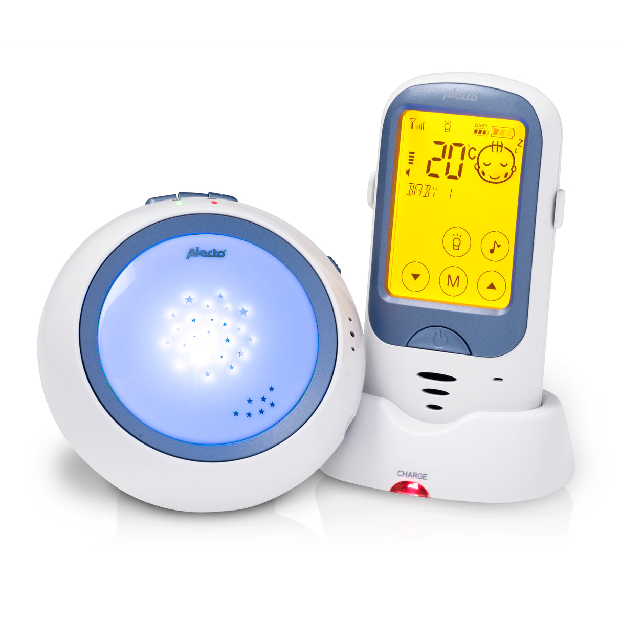 Alecto DBX-63 - Extra babyunit voor DBX-62, wit/blauw