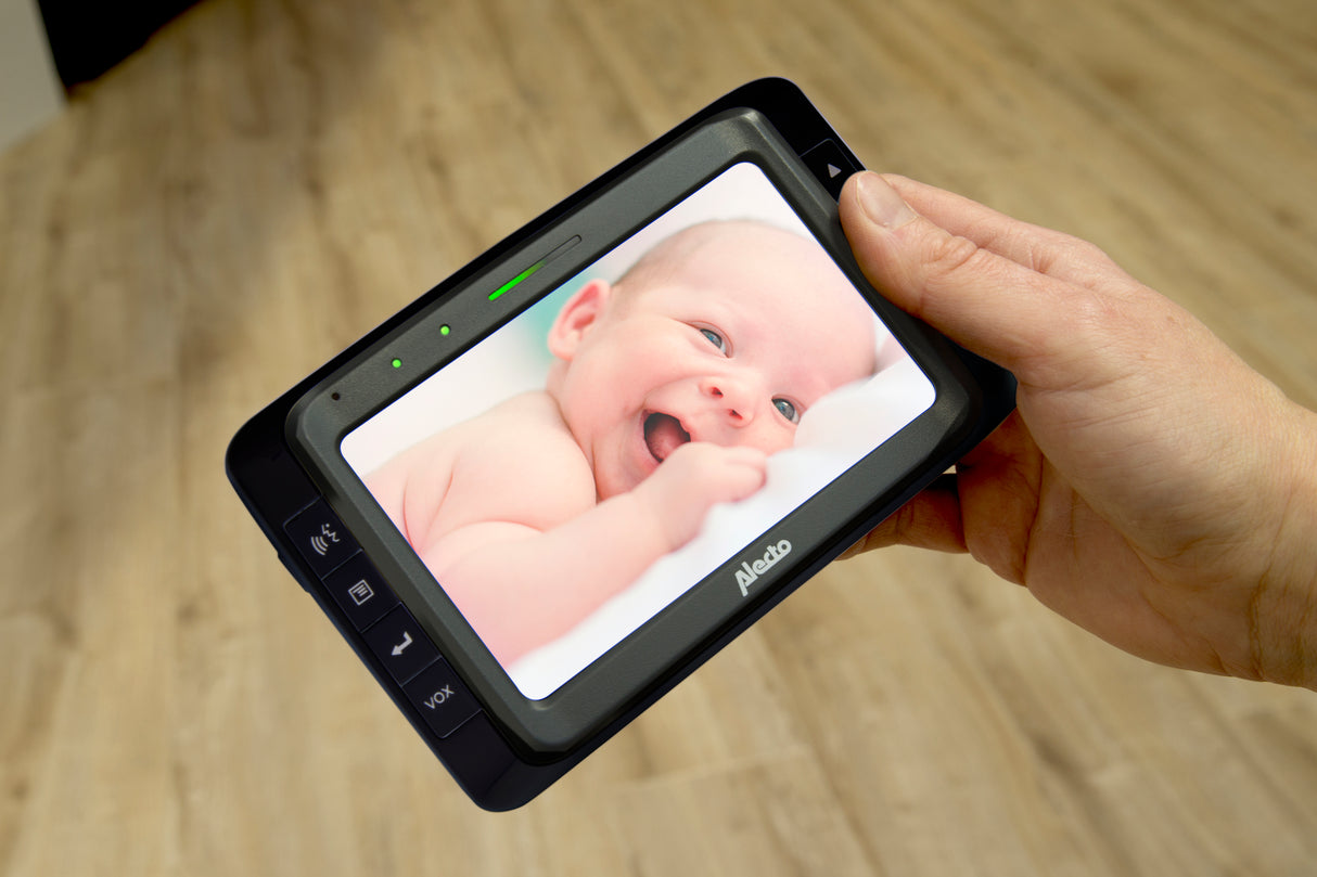 Alecto DVM-250ZT - Babyfoon met camera en 5" kleurenscherm, zwart