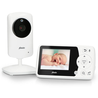 Alecto DVM-64 - Babyphone avec caméra et écran couleur 2.4", blanc