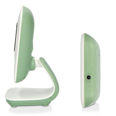 Alecto DVM149GN - Babyphone avec caméra et écran couleur 4.3", blanc/vert