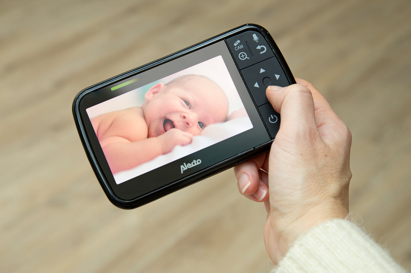 Alecto DVM149 - Video baby monitor with 4.3" colour display, black