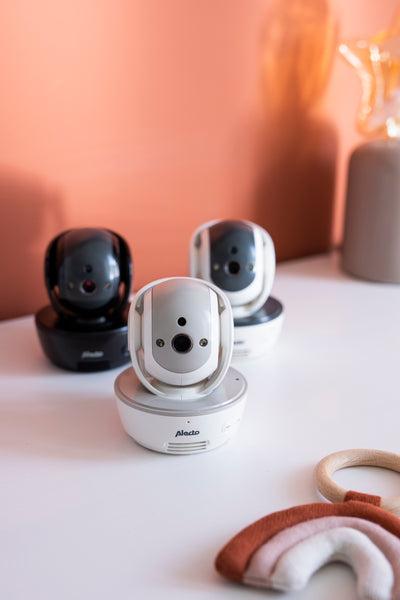Alecto DVM200M - Babyphone avec caméra et écran couleur 4.3", blanc/anthracite