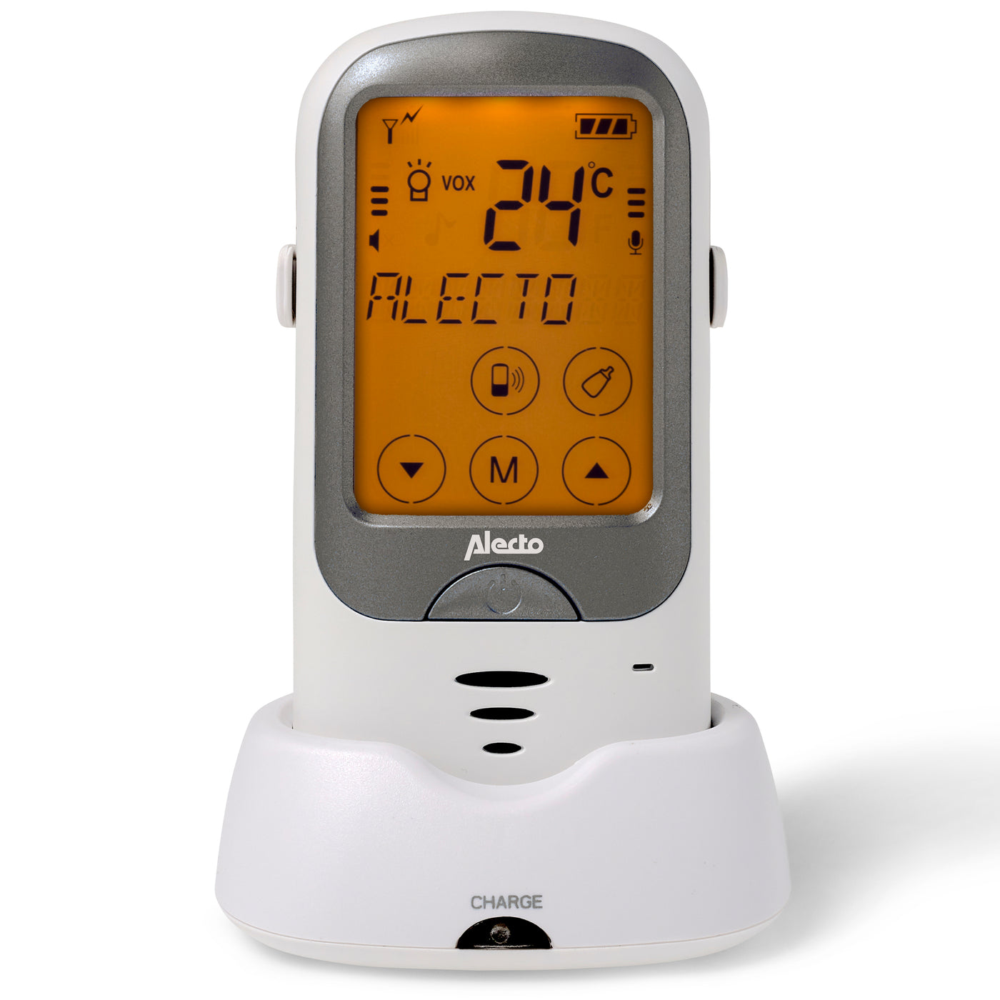 Alecto DBX-68 - Longe range outdoor baby monitor, white/anthracite