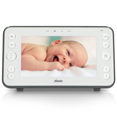 Alecto DVM-150 - Babyphone avec caméra et écran couleur 5", blanc