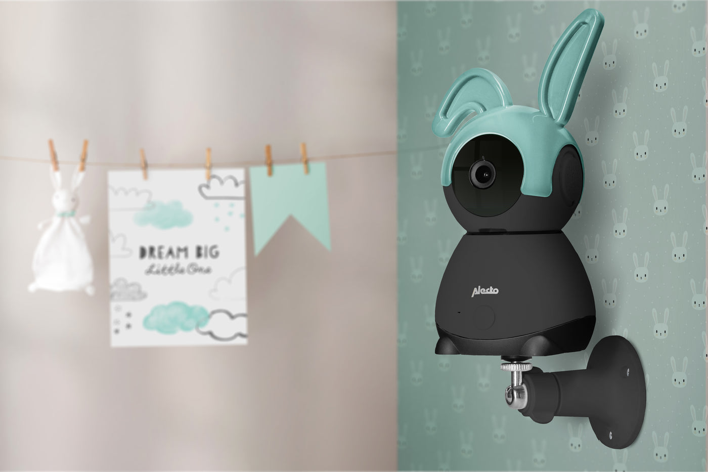 Alecto SMARTBABY10BK - Babyphone Wi-Fi avec caméra - Noir