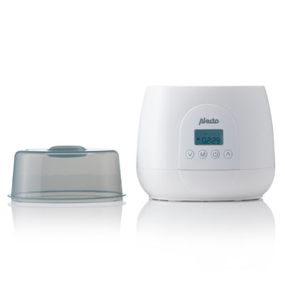 Alecto BW700TWIN - Snelle digitale duo flessenwarmer voor opwarmen, sterilisatie en ontdooien, wit