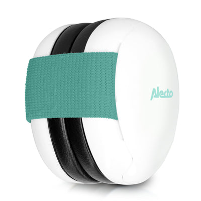 Alecto BV-72 - Gehoorbeschermer voor baby's en peuters, wit/mintgroen