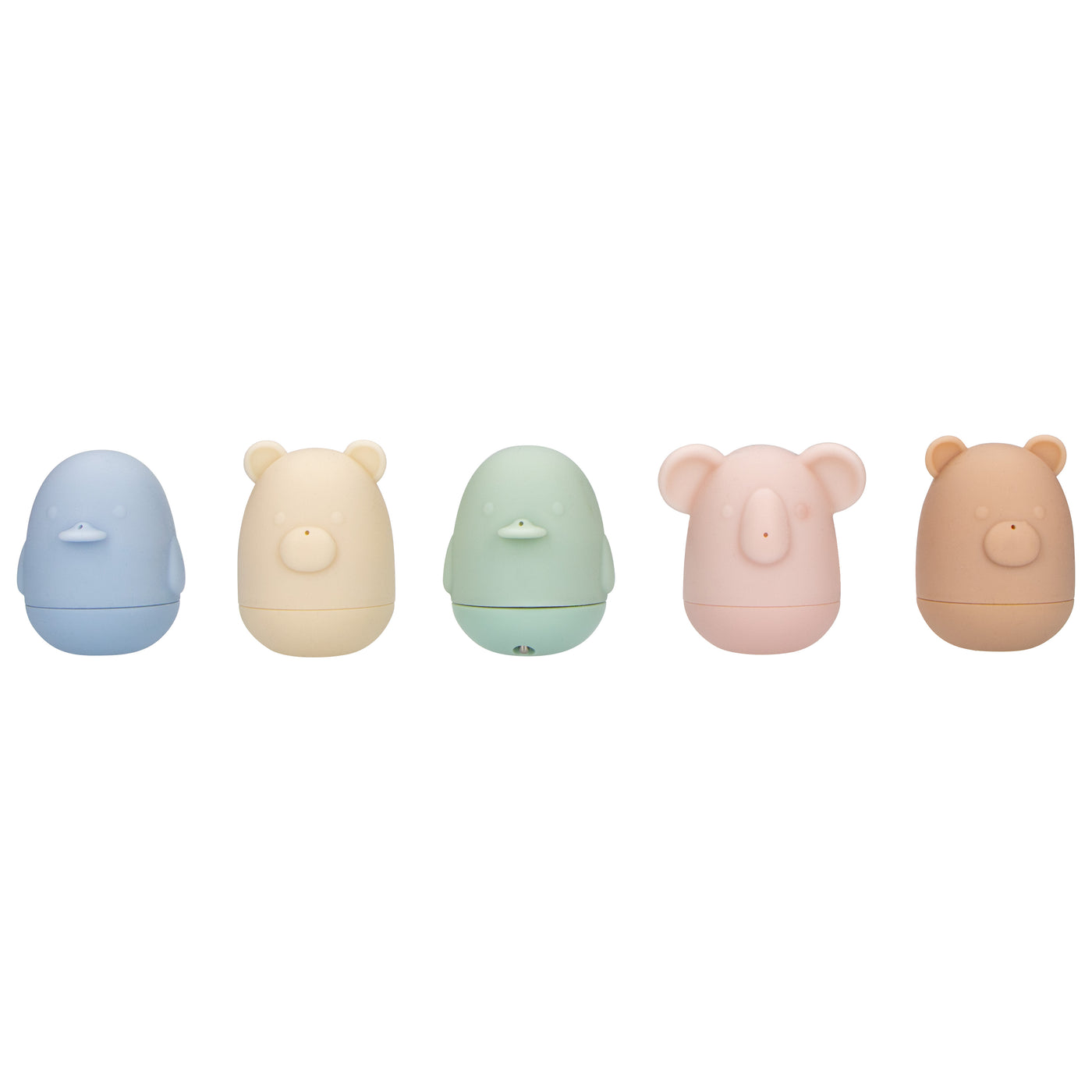 Alecto BT5 Badset – 5 Pastelkleurige Badspeeltjes met Thermometer