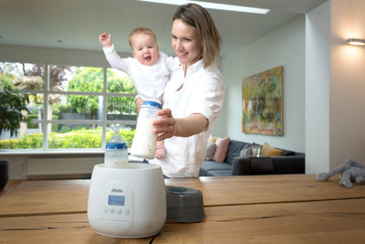 Alecto BW700TWIN - Snelle digitale duo flessenwarmer voor opwarmen, sterilisatie en ontdooien, wit