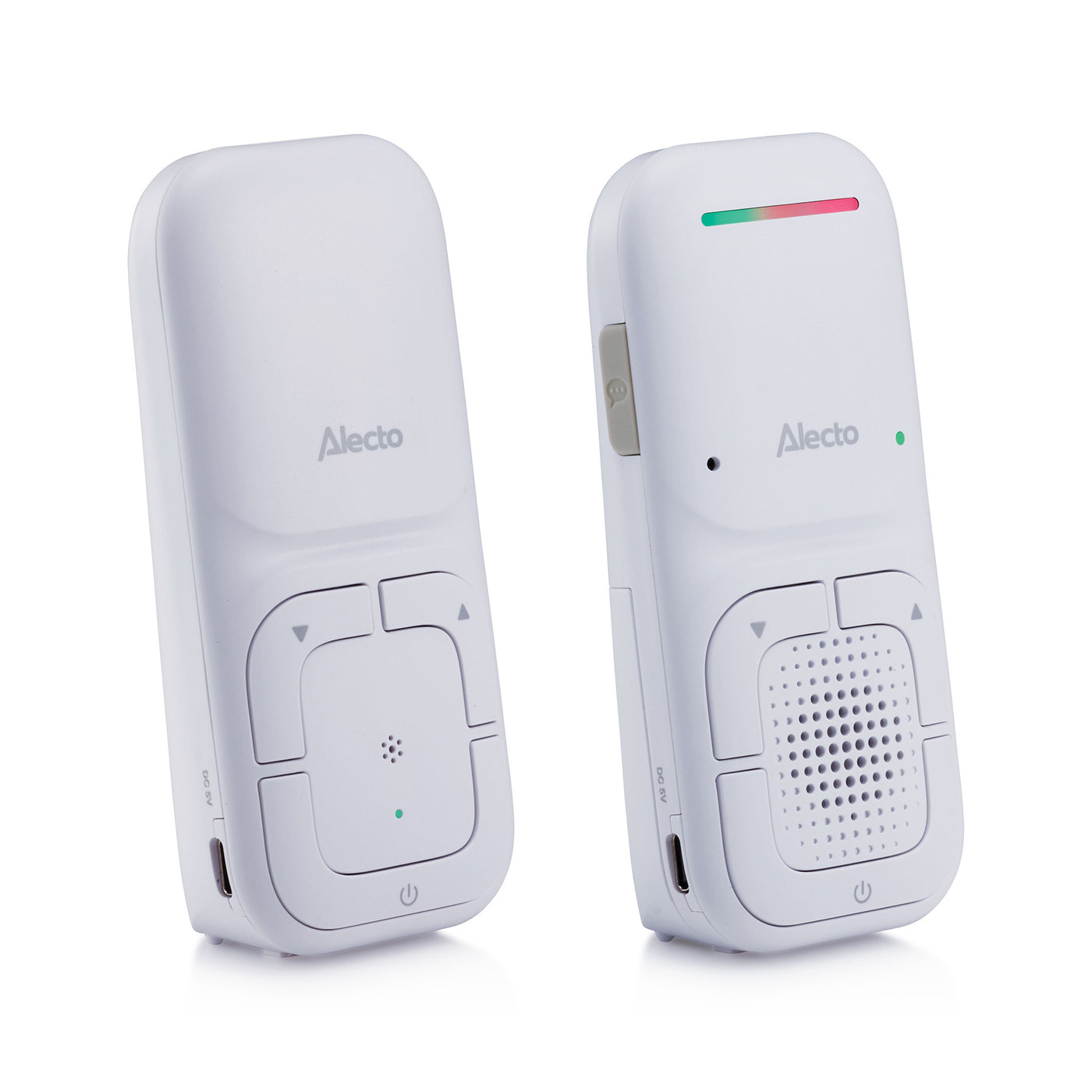 Alecto DBX130 - Babyphone audio Full Eco moderne avec qualité sonore DECT cristalline et longue autonomie en veille - Blanc
