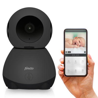 Alecto SMARTBABY10BK - Babyphone Wi-Fi avec caméra - Noir