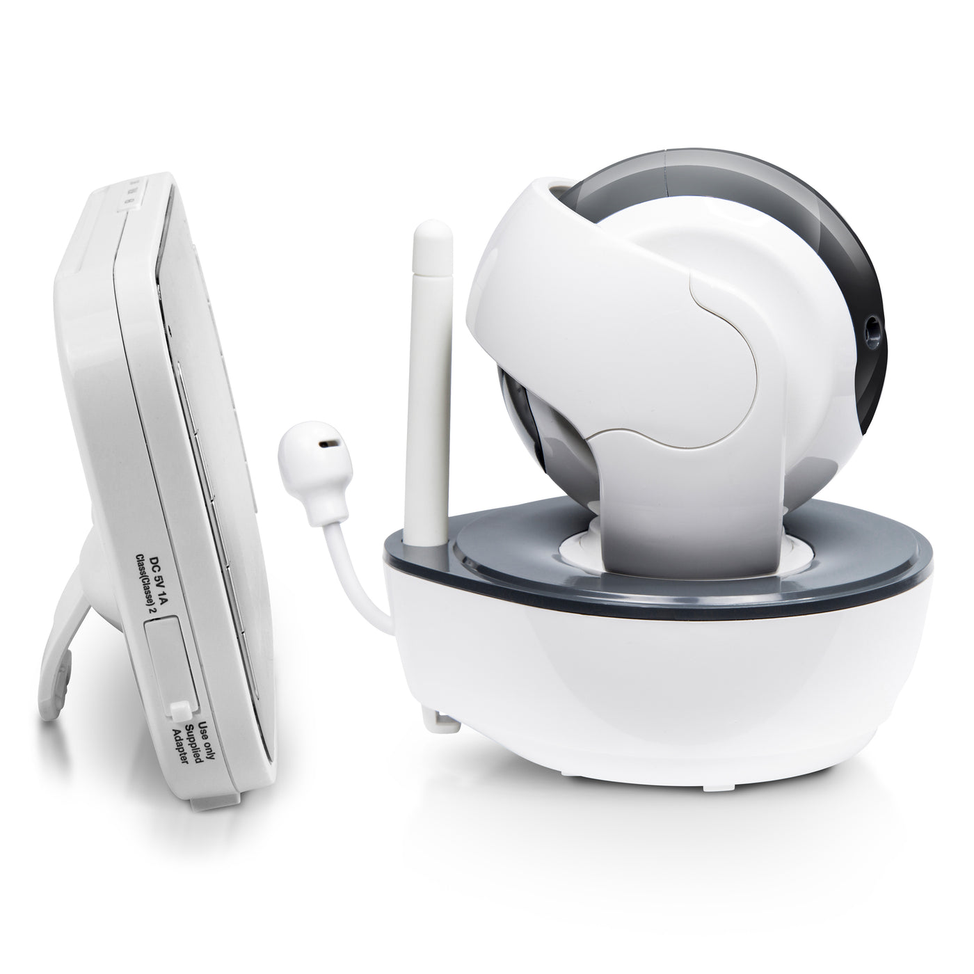 Alecto DVM200M - Babyfoon met camera en 4.3" kleurenscherm, wit/antraciet