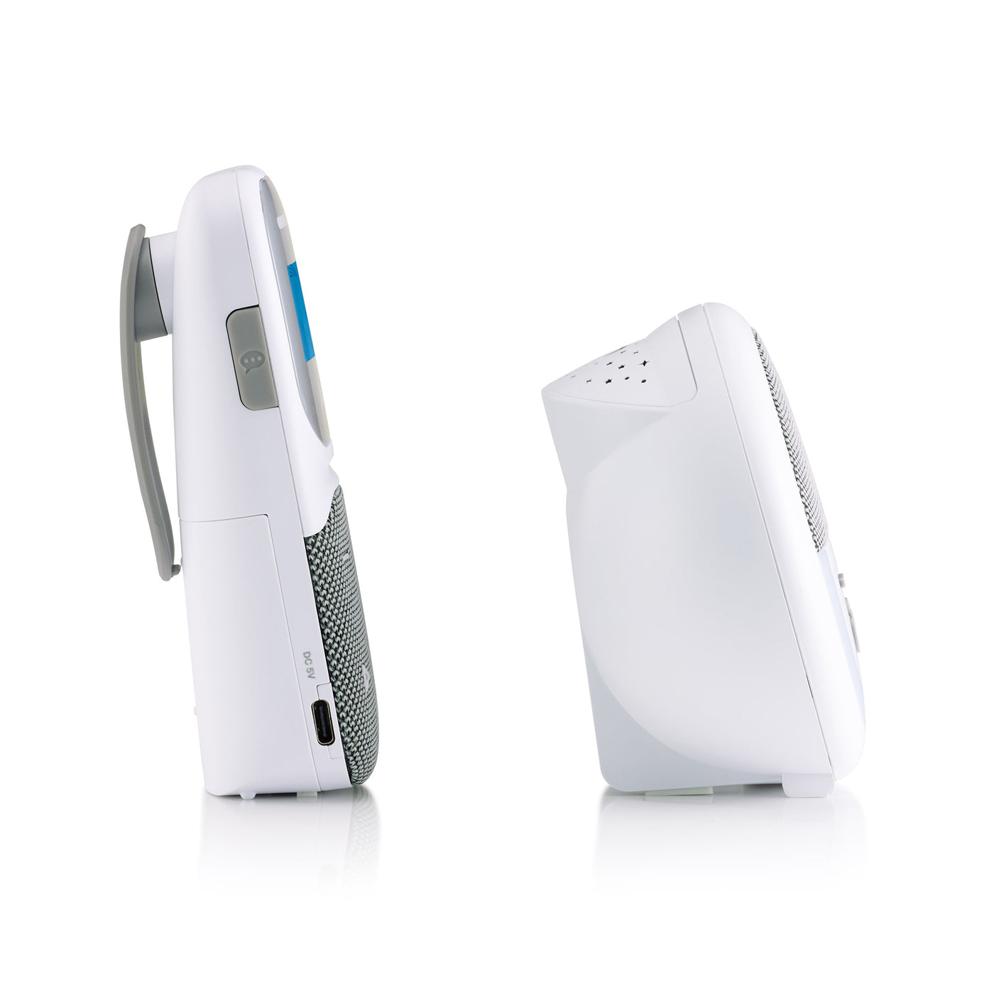 Alecto DBX150 – Luxe Full Eco DECT audio babyfoon met projector, slaapliedjes en nachtlampje – Wit/Grijs