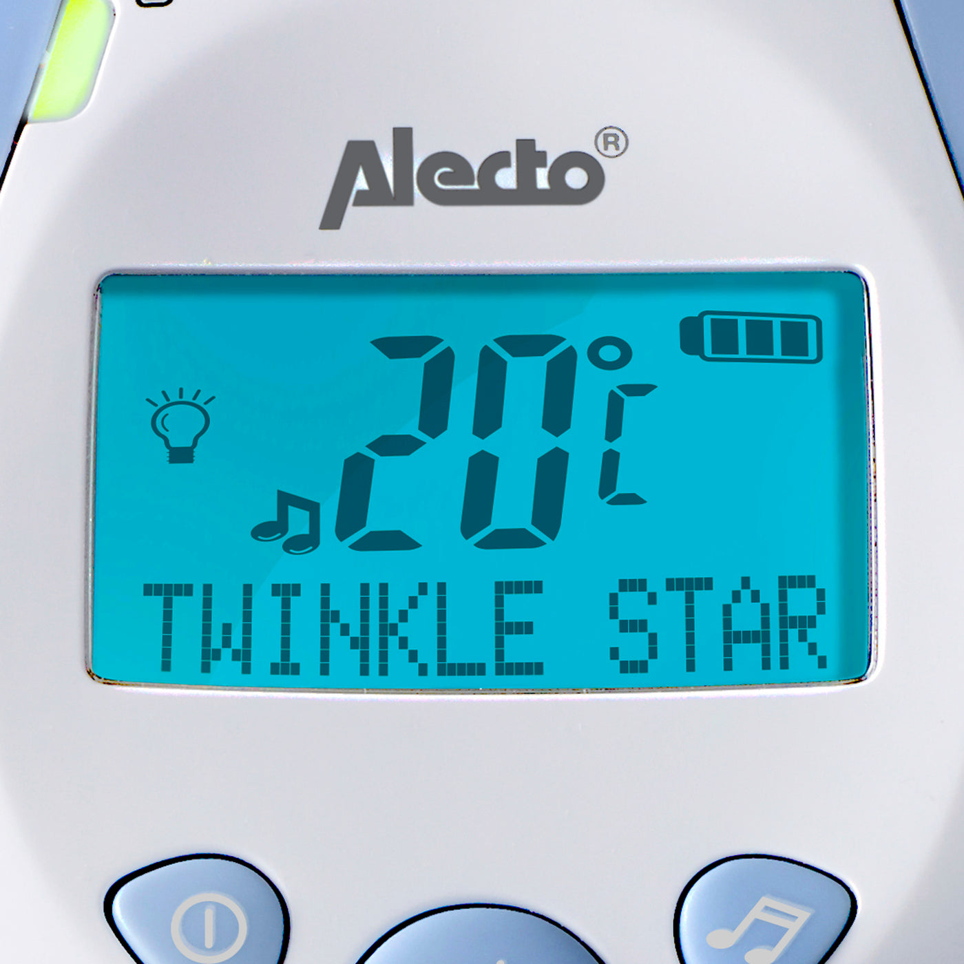Alecto DBX-88 ECO - Babyphone Full Eco DECT avec écran, blanc/blue