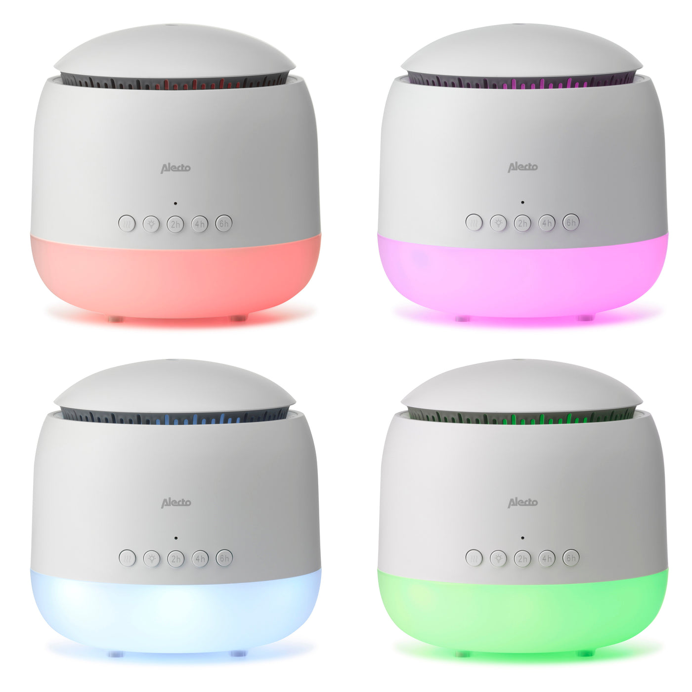 Alecto BC23 - Humidificateur pour chambre de bébé 3 en 1, blanc