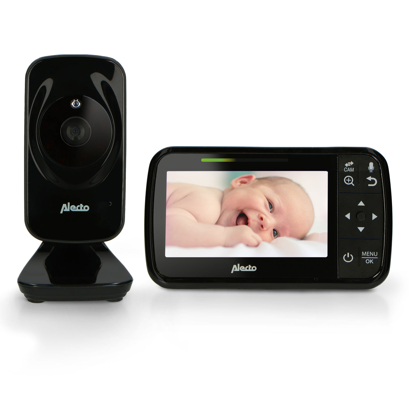 Alecto DVM149 - Babyphone avec caméra et écran couleur 4.3", noir