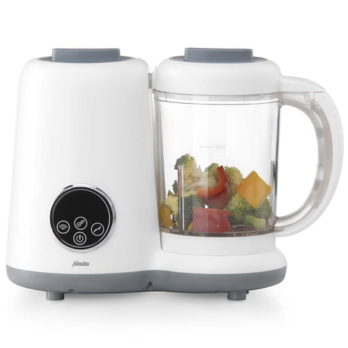 Alecto BFP-66 - 5-in-1 healthy baby food maker, white