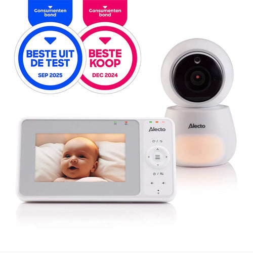 Alecto DVM2043 - Babyphone avec caméra, grand écran couleur 4,3