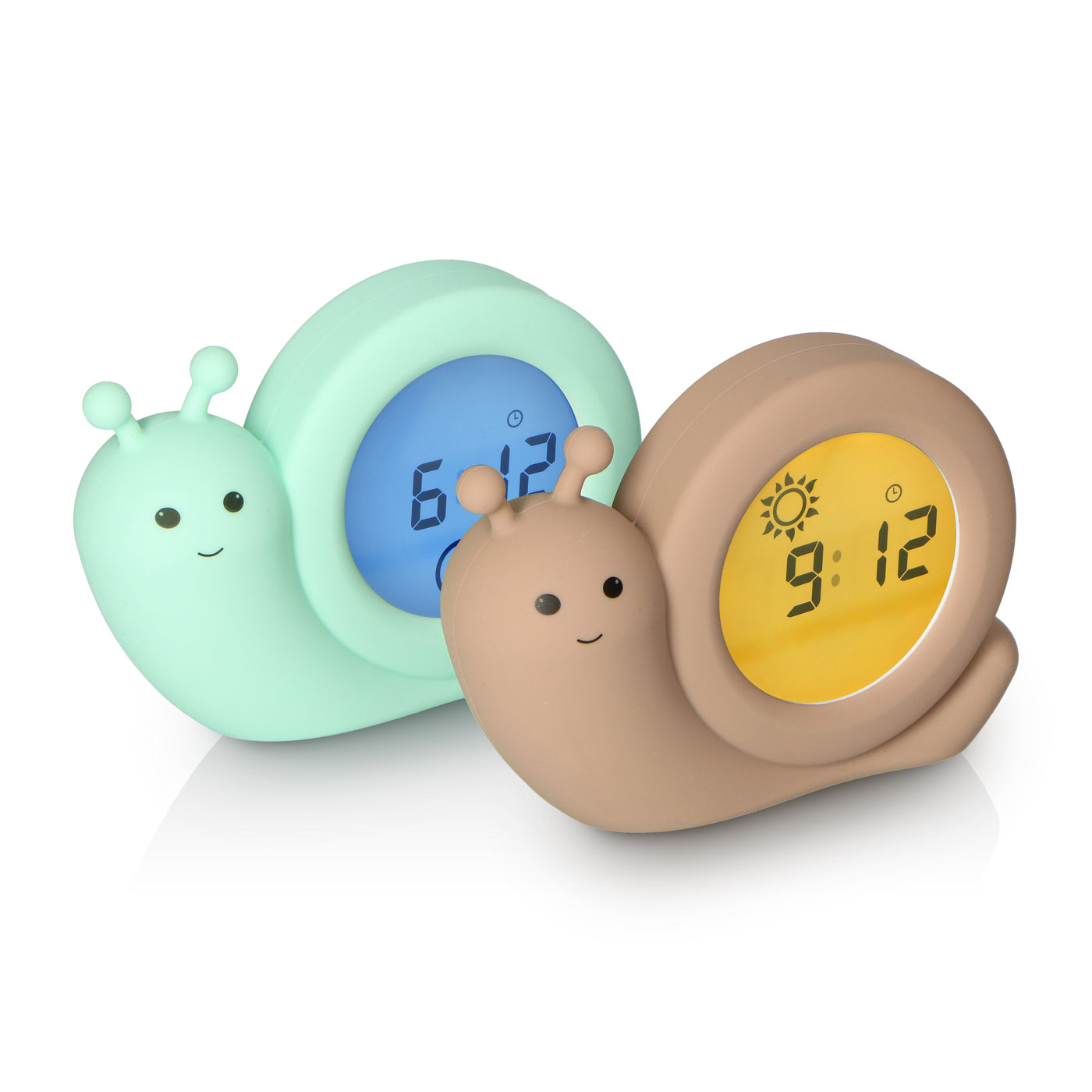 Alecto Baby BC110BE SIMON - Sleep trainer, night light and alarm clock, snail, taupe