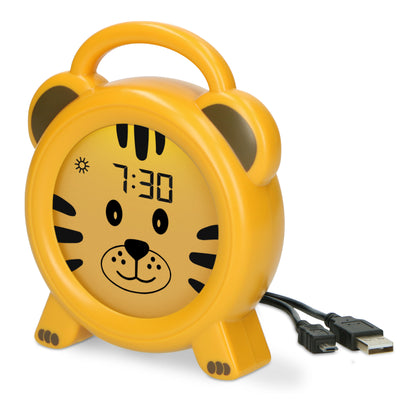 Alecto BC100TIGER - Sleep trainer, night light and alarm clock, tiger