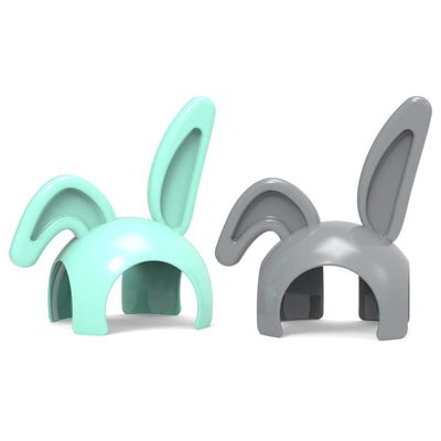 Alecto DIVM-EARS - Couverture a la forme d'oreilles de lapin pour DIVM-850, gris/vert